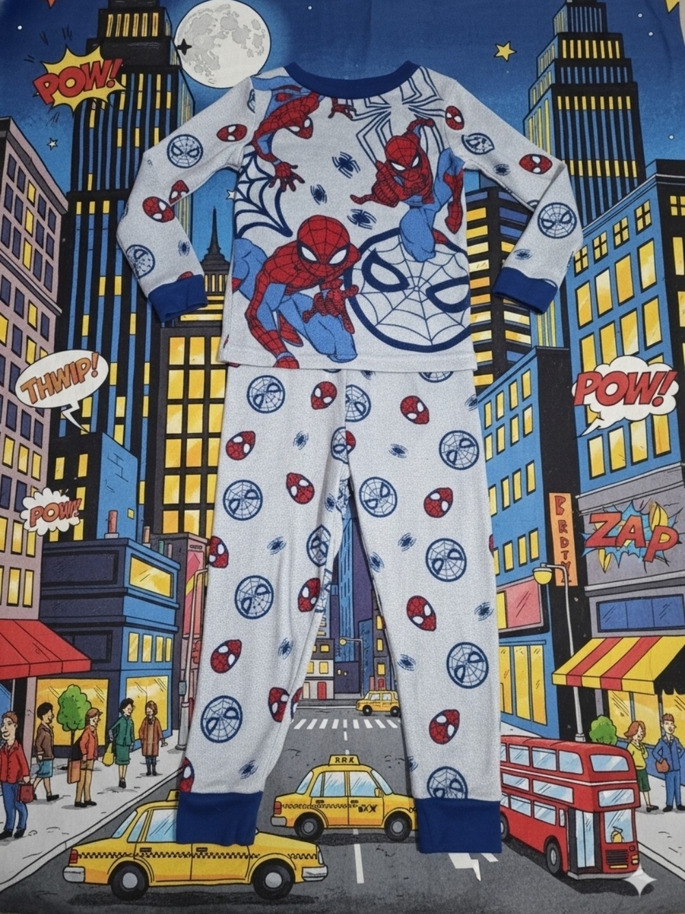Marvel Boys' Red & Blue Spider-Man Pajama Set
